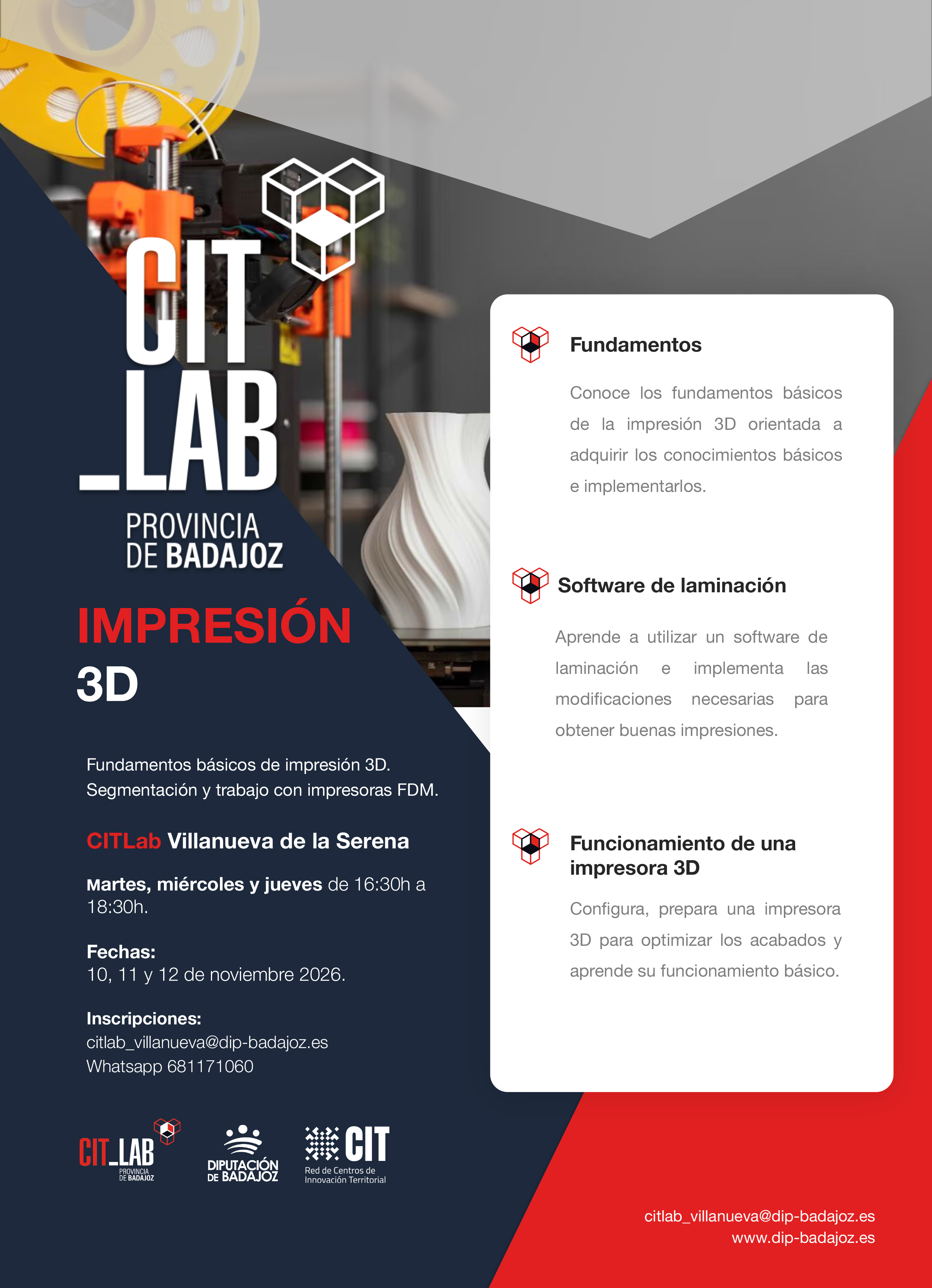Impresión 3D - Noviembre 2026