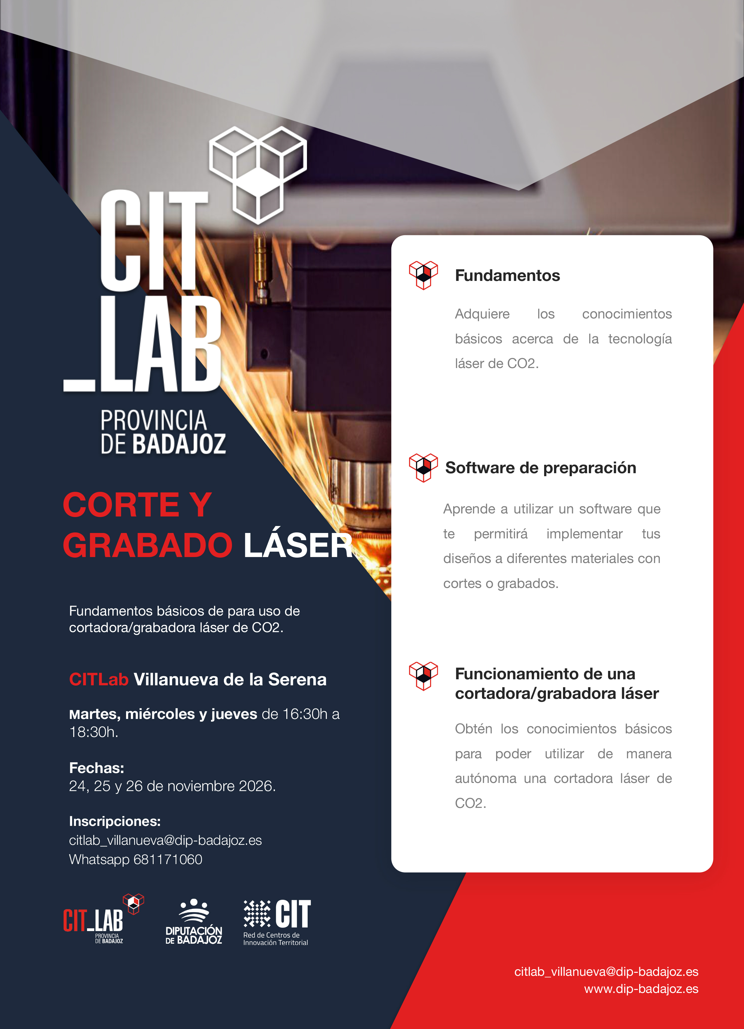 CORTE Y GRABADO LÁSER CO2 - Noviembre 2026